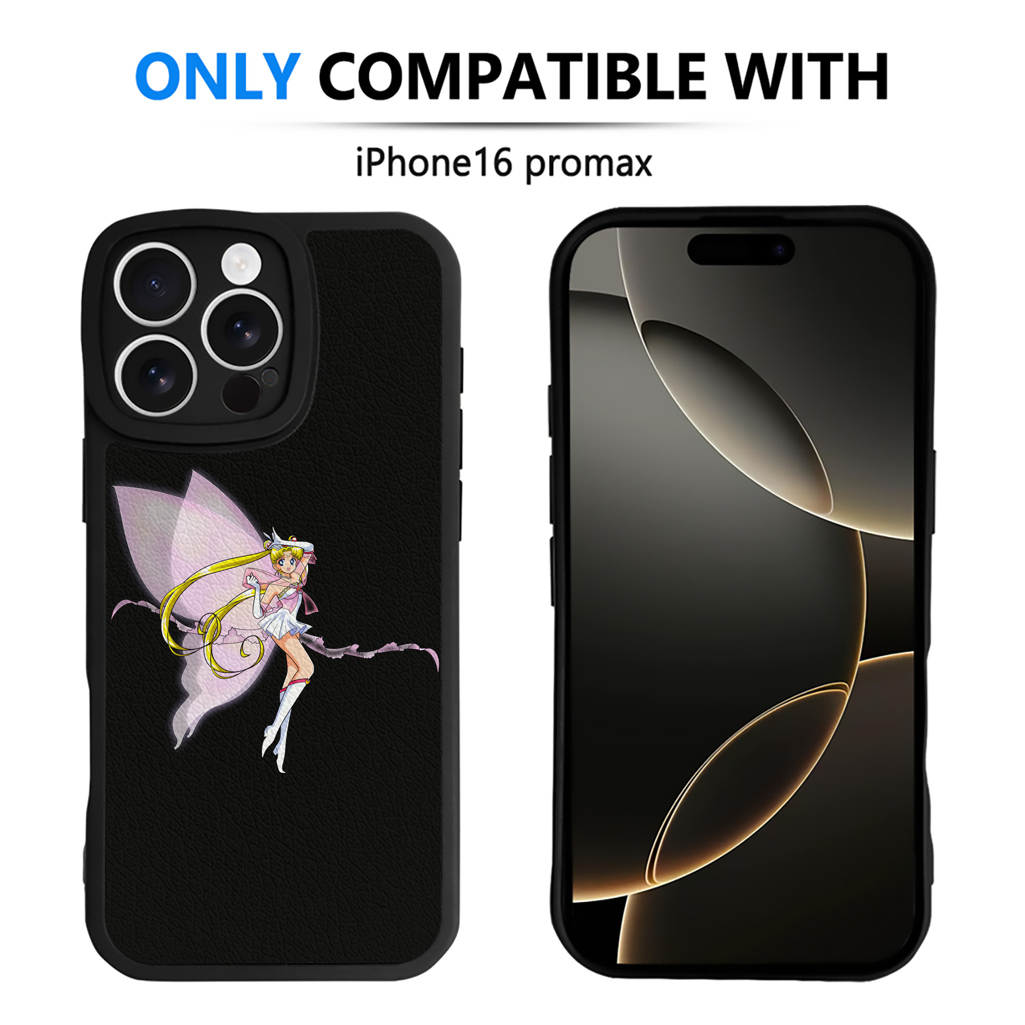 （画像用） 美少女戦士セーラームーン 月野 うさぎ つきの うさぎ Sailor Moon Tsukino Usagi 【iPhone 16シリーズ対応】シリコンスマホケース（レザー調） 材質：シリコン